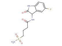 4-(aminosulfonyl)-N-(5-fluoro-2-oxo-2,3-dihydro-1H-indol-3-yl)butanamide