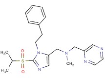 1-[2-(isopropylsulfonyl)-1-(2-phenylethyl)-1H-imidazol-5-yl]-N-methyl-N-(2-pyrazinylmethyl)methanamine