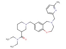 N,N-diethyl-1-({4-[(6-methyl-2-pyridinyl)methyl]-2,3,4,5-tetrahydro-1,4-benzoxazepin-7-yl}methyl)-3-piperidinecarboxamide
