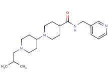 1'-isobutyl-N-(3-pyridinylmethyl)-1,4'-bipiperidine-4-carboxamide