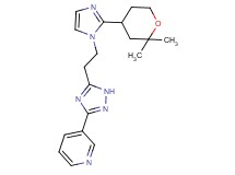 3-(5-{2-[2-(2,2-dimethyltetrahydro-2H-pyran-4-yl)-1H-imidazol-1-yl]ethyl}-1H-1,2,4-triazol-3-yl)pyridine