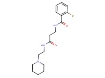 2-fluoro-N-{3-oxo-3-[(2-piperidin-1-ylethyl)amino]propyl}benzamide