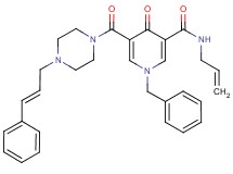 N-allyl-1-benzyl-4-oxo-5-({4-[(2E)-3-phenyl-2-propen-1-yl]-1-piperazinyl}carbonyl)-1,4-dihydro-3-pyridinecarboxamide