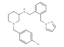 1-(4-chlorobenzyl)-N-[2-(1H-pyrazol-1-ylmethyl)benzyl]-3-piperidinamine