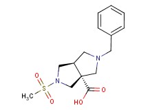 (3aR*,6aR*)-2-benzyl-5-(methylsulfonyl)hexahydropyrrolo[3,4-c]pyrrole-3a(1H)-carboxylic acid