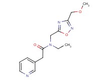 N-ethyl-N-{[3-(methoxymethyl)-1,2,4-oxadiazol-5-yl]methyl}-2-pyridin-3-ylacetamide