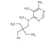 2-{[(5,6-dimethylpyrimidin-4-yl)(methyl)amino]methyl}-2-ethylbutan-1-ol