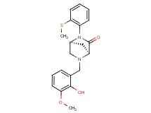 (1S*,4S*)-5-(2-hydroxy-3-methoxybenzyl)-2-[2-(methylthio)phenyl]-2,5-diazabicyclo[2.2.1]heptan-3-one