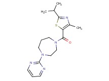 1-[(2-isopropyl-4-methyl-1,3-thiazol-5-yl)carbonyl]-4-(2-pyrimidinyl)-1,4-diazepane