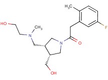 2-[{[(3R*,4R*)-1-[(5-fluoro-2-methylphenyl)acetyl]-4-(hydroxymethyl)pyrrolidin-3-yl]methyl}(methyl)amino]ethanol