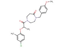 1-[2-(4-chloro-2-methylphenoxy)propanoyl]-4-(4-methoxybenzyl)-1,4-diazepan-5-one