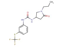 N-(5-oxo-1-propylpyrrolidin-3-yl)-N'-{3-[(trifluoromethyl)thio]phenyl}urea