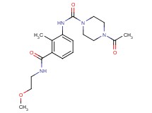 4-acetyl-N-(3-{[(2-methoxyethyl)amino]carbonyl}-2-methylphenyl)piperazine-1-carboxamide