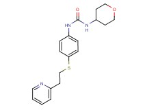 N-{4-[(2-pyridin-2-ylethyl)thio]phenyl}-N'-(tetrahydro-2H-pyran-4-yl)urea