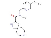 N-[(5-ethyl-2-pyridinyl)methyl]-N-methyl-2,8-diazaspiro[4.5]decane-3-carboxamide dihydrochloride