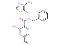 N-benzyl-2-hydroxy-6-methyl-N-[(4-methyl-1,3-thiazol-5-yl)methyl]nicotinamide