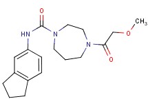 N-(2,3-dihydro-1H-inden-5-yl)-4-(methoxyacetyl)-1,4-diazepane-1-carboxamide