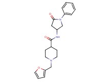 1-(2-furylmethyl)-N-(5-oxo-1-phenyl-3-pyrrolidinyl)-4-piperidinecarboxamide