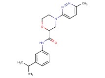 N-(3-isopropylphenyl)-4-(6-methyl-3-pyridazinyl)-2-morpholinecarboxamide