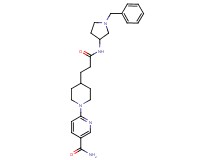 6-(4-{3-[(1-benzyl-3-pyrrolidinyl)amino]-3-oxopropyl}-1-piperidinyl)nicotinamide