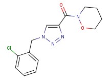 2-{[1-(2-chlorobenzyl)-1H-1,2,3-triazol-4-yl]carbonyl}-1,2-oxazinane