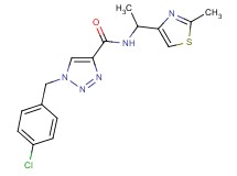 1-(4-chlorobenzyl)-N-[1-(2-methyl-1,3-thiazol-4-yl)ethyl]-1H-1,2,3-triazole-4-carboxamide