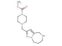 methyl 4-(5,6,7,8-tetrahydro-4H-pyrazolo[1,5-a][1,4]diazepin-2-ylmethyl)-1-piperazinecarboxylate