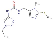 N-(1-ethyl-1H-1,2,3-triazol-4-yl)-N'-{[1-methyl-2-(methylthio)-1H-imidazol-5-yl]methyl}urea