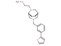 (1S*,5R*)-3-[3-(2-furyl)benzyl]-6-(2-methoxyethyl)-3,6-diazabicyclo[3.2.2]nonane