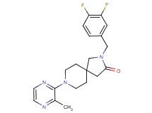 2-(3,4-difluorobenzyl)-8-(3-methyl-2-pyrazinyl)-2,8-diazaspiro[4.5]decan-3-one