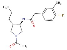 N-[(3R*,4S*)-1-acetyl-4-propyl-3-pyrrolidinyl]-2-(4-fluoro-3-methylphenyl)acetamide