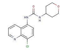 N-(8-chloroquinolin-5-yl)-N'-(tetrahydro-2H-pyran-4-yl)urea