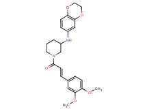 N-(2,3-dihydro-1,4-benzodioxin-6-yl)-1-[(2E)-3-(3,4-dimethoxyphenyl)-2-propenoyl]-3-piperidinamine