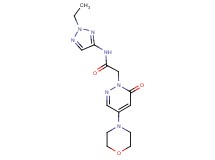 N-(2-ethyl-2H-1,2,3-triazol-4-yl)-2-[4-(4-morpholinyl)-6-oxo-1(6H)-pyridazinyl]acetamide