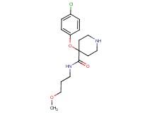 4-(4-chlorophenoxy)-N-(3-methoxypropyl)piperidine-4-carboxamide