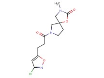 7-[3-(3-chloro-5-isoxazolyl)propanoyl]-3-methyl-1-oxa-3,7-diazaspiro[4.4]nonan-2-one