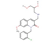 1-(2-chlorobenzyl)-3-{[(2,3-dihydroxypropyl)amino]methyl}-7-methoxy-2(1H)-quinolinone