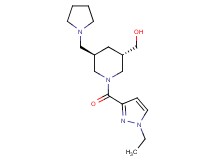 [(3S*,5R*)-1-[(1-ethyl-1H-pyrazol-3-yl)carbonyl]-5-(1-pyrrolidinylmethyl)-3-piperidinyl]methanol