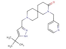 9-[(5-tert-butyl-1H-pyrazol-3-yl)methyl]-2-(pyridin-3-ylmethyl)-2,9-diazaspiro[5.5]undecan-3-one