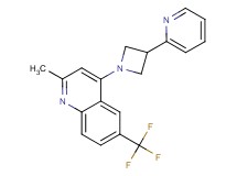 2-methyl-4-[3-(2-pyridinyl)-1-azetidinyl]-6-(trifluoromethyl)quinoline