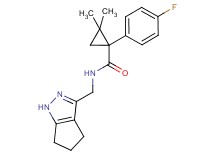 1-(4-fluorophenyl)-2,2-dimethyl-N-(1,4,5,6-tetrahydrocyclopenta[c]pyrazol-3-ylmethyl)cyclopropanecarboxamide