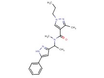 N,3-dimethyl-N-[1-(5-phenyl-1H-pyrazol-3-yl)ethyl]-1-propyl-1H-pyrazole-4-carboxamide
