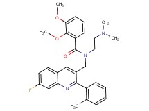 N-[2-(dimethylamino)ethyl]-N-{[7-fluoro-2-(2-methylphenyl)-3-quinolinyl]methyl}-2,3-dimethoxybenzamide