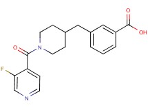 3-{[1-(3-fluoroisonicotinoyl)-4-piperidinyl]methyl}benzoic acid