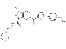 5-[5-(4-methoxyphenyl)-2-furoyl]-1-methyl-N-[2-(4-morpholinyl)ethyl]-4,5,6,7-tetrahydro-1H-pyrazolo[4,3-c]pyridine-3-carboxamide