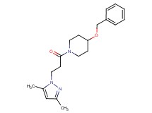 4-(benzyloxy)-1-[3-(3,5-dimethyl-1H-pyrazol-1-yl)propanoyl]piperidine