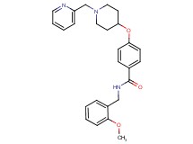 N-(2-methoxybenzyl)-4-{[1-(2-pyridinylmethyl)-4-piperidinyl]oxy}benzamide