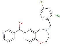 [4-(2-chloro-4-fluorobenzyl)-2,3,4,5-tetrahydro-1,4-benzoxazepin-7-yl](3-pyridinyl)methanol