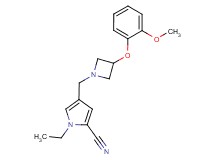 1-ethyl-4-{[3-(2-methoxyphenoxy)-1-azetidinyl]methyl}-1H-pyrrole-2-carbonitrile