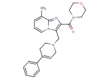 8-methyl-2-(4-morpholinylcarbonyl)-3-[(4-phenyl-3,6-dihydro-1(2H)-pyridinyl)methyl]imidazo[1,2-a]pyridine
